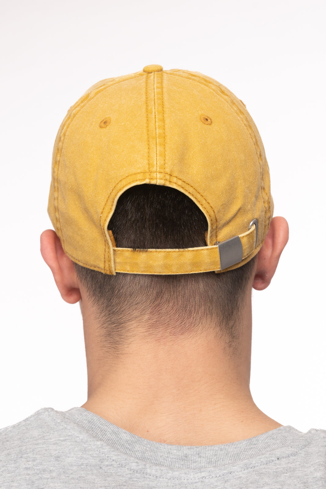 Casquette moutarde en coton