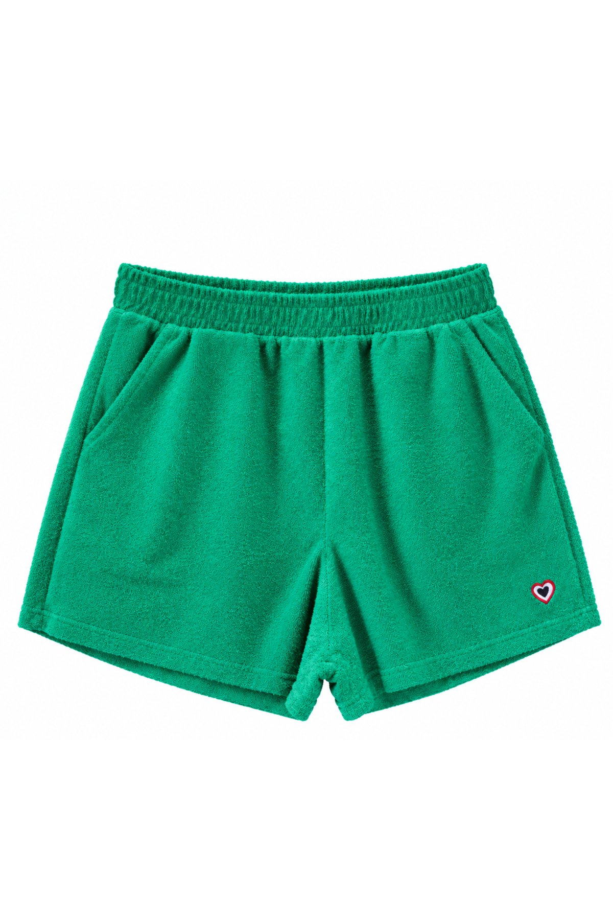 Short éponge vert femme