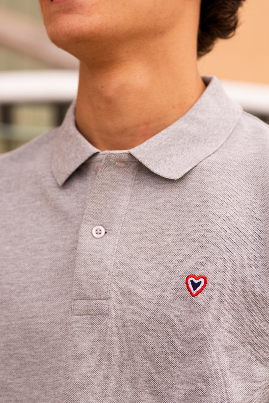 Polo gris chiné CHARLES