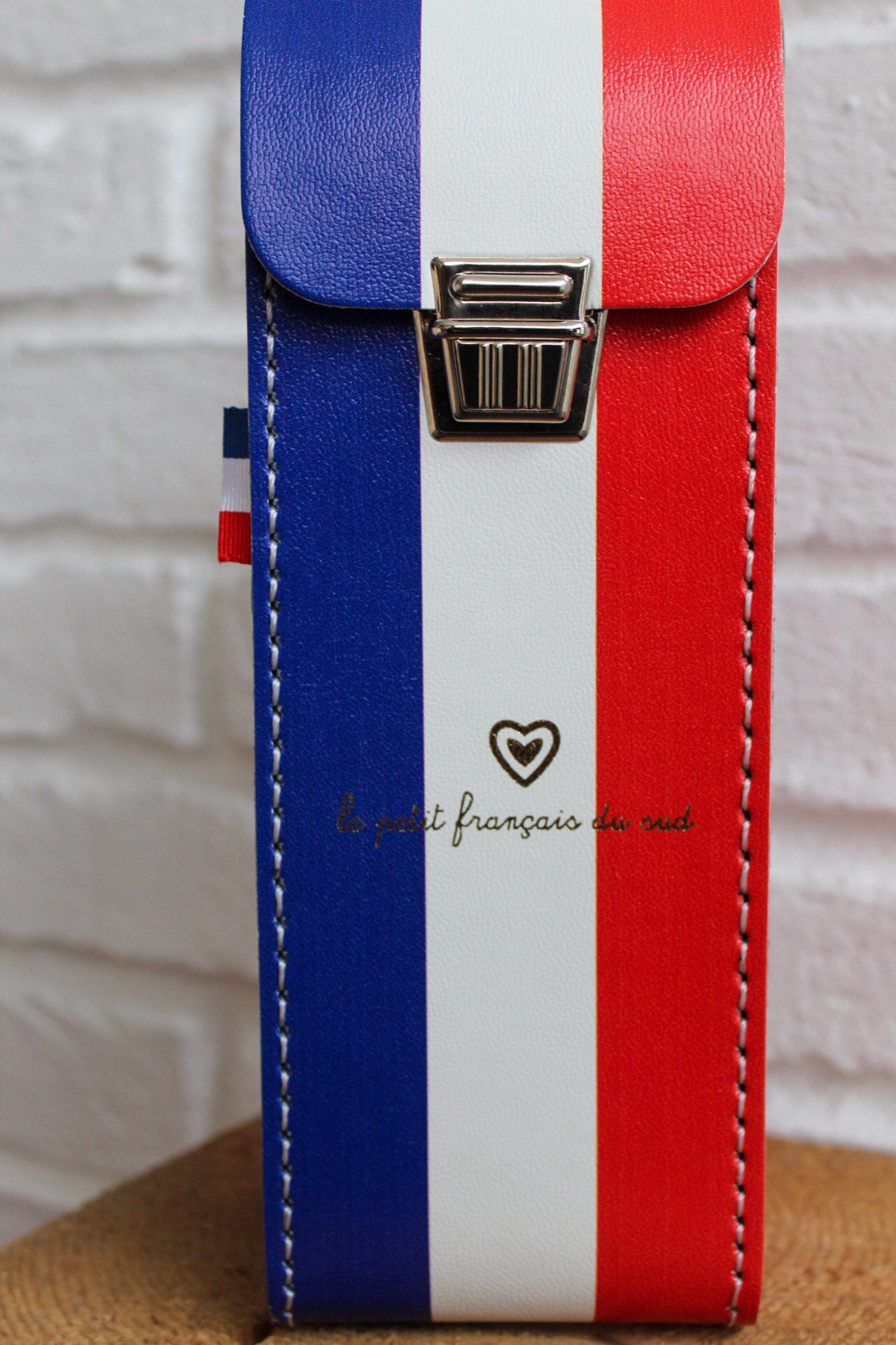 Étui de boules rigide bleu blanc rouge