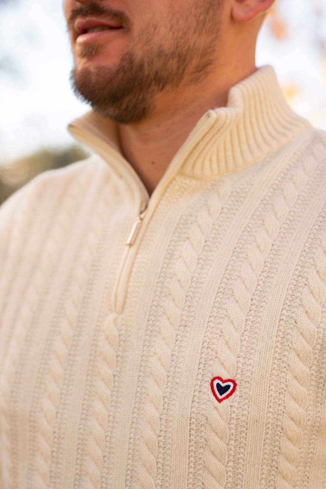 Pull torsadé écru JOSEPH