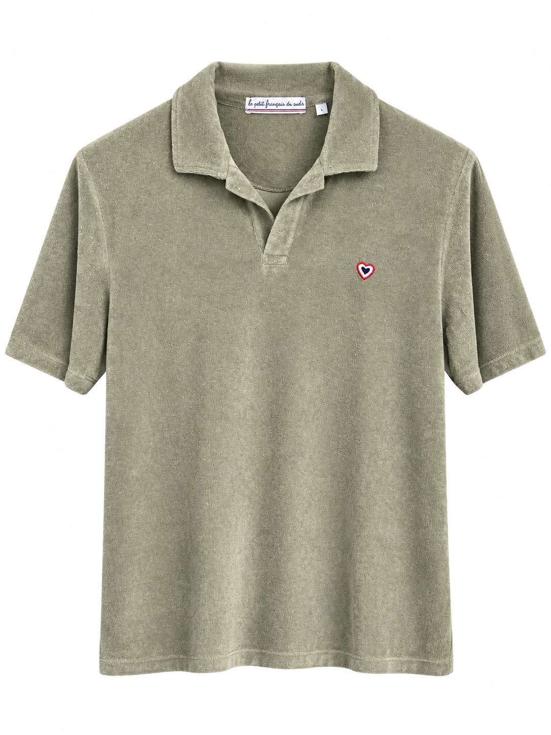 Polo éponge olive