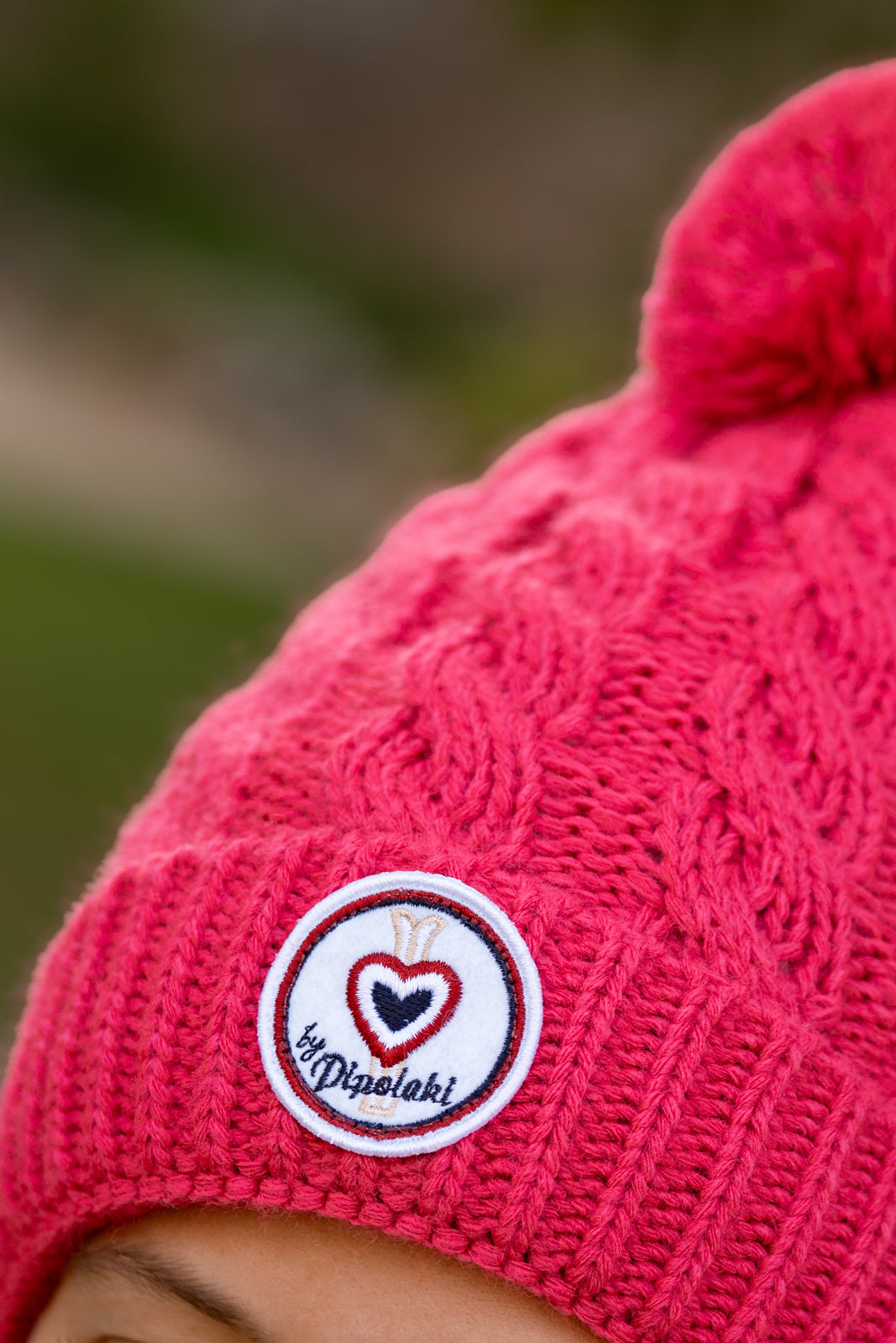 Bonnet pompom fushia