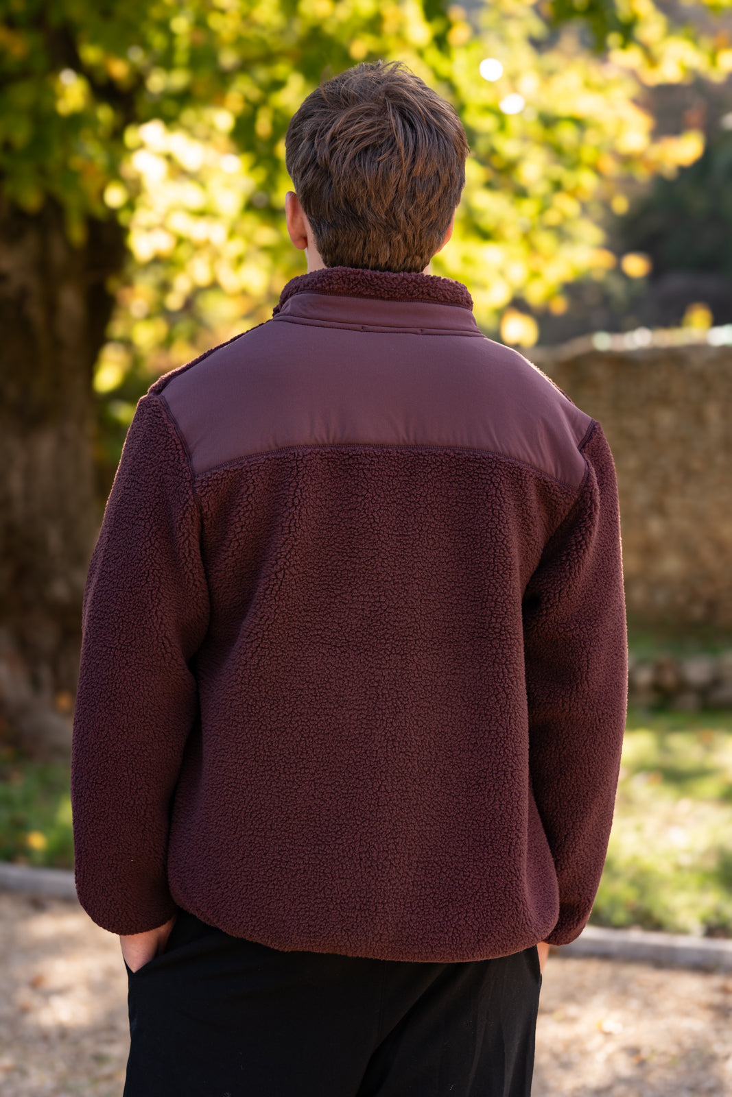 Veste pilou bordeaux