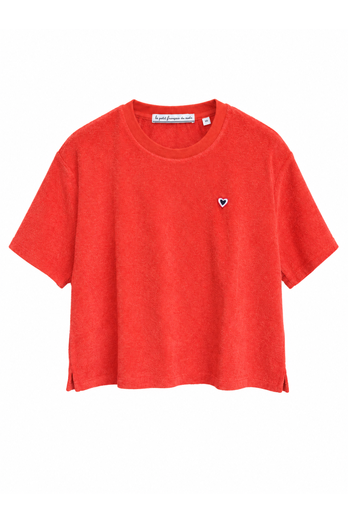 T-shirt éponge terracotta femme
