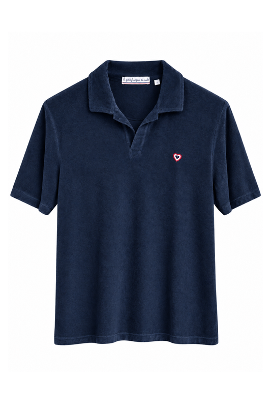 Polo éponge marine homme