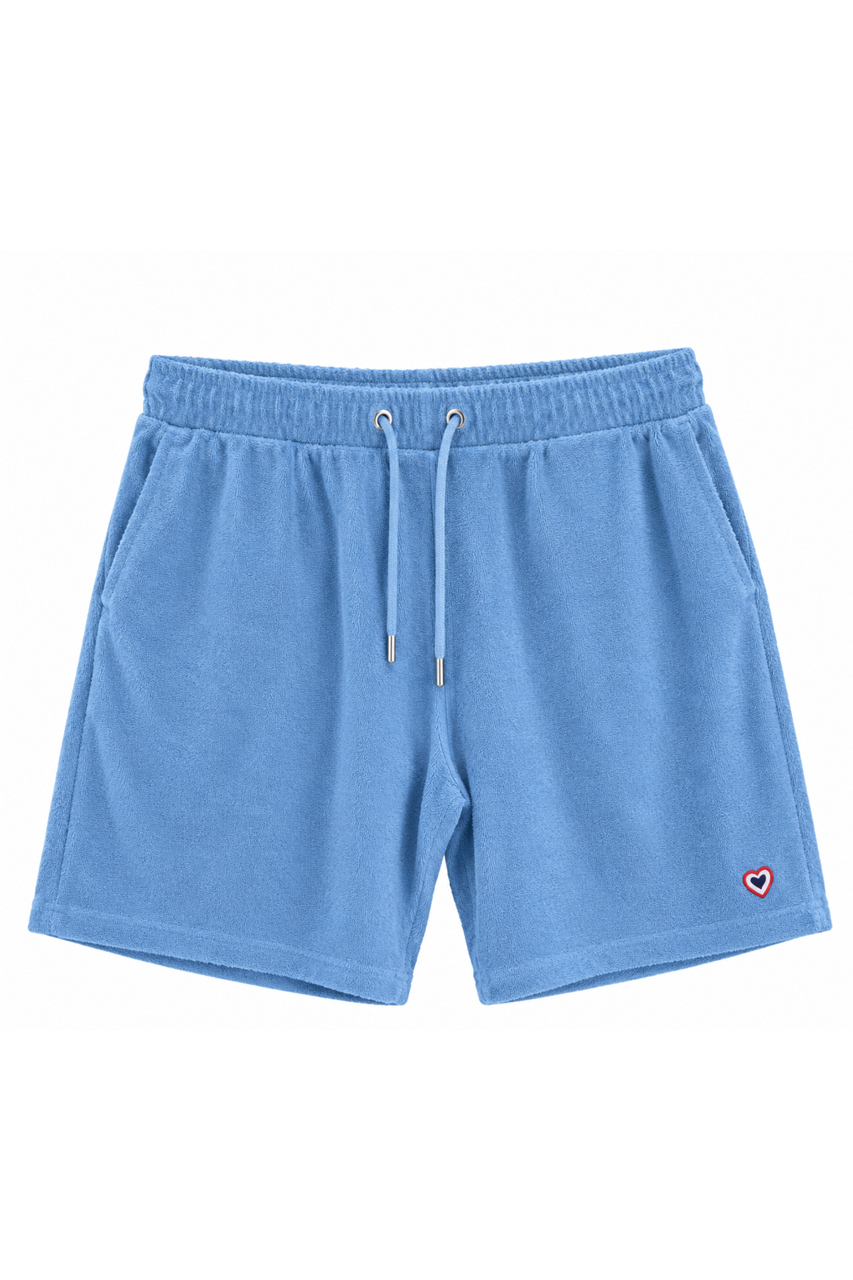 Short en éponge bleu ciel homme