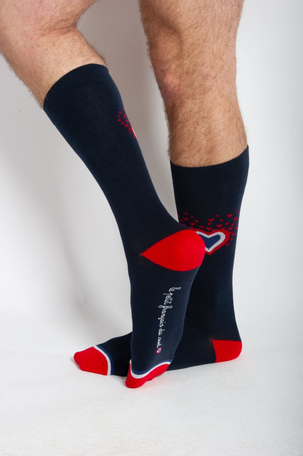 Chaussettes coeurs éclatés