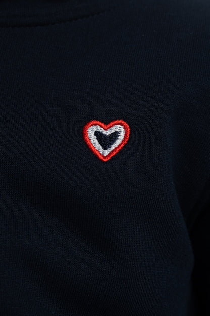 Sweat à capuche marine enfant