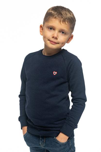 Sweat col rond marine enfant