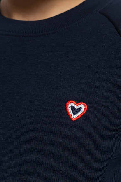 Sweat col rond marine enfant