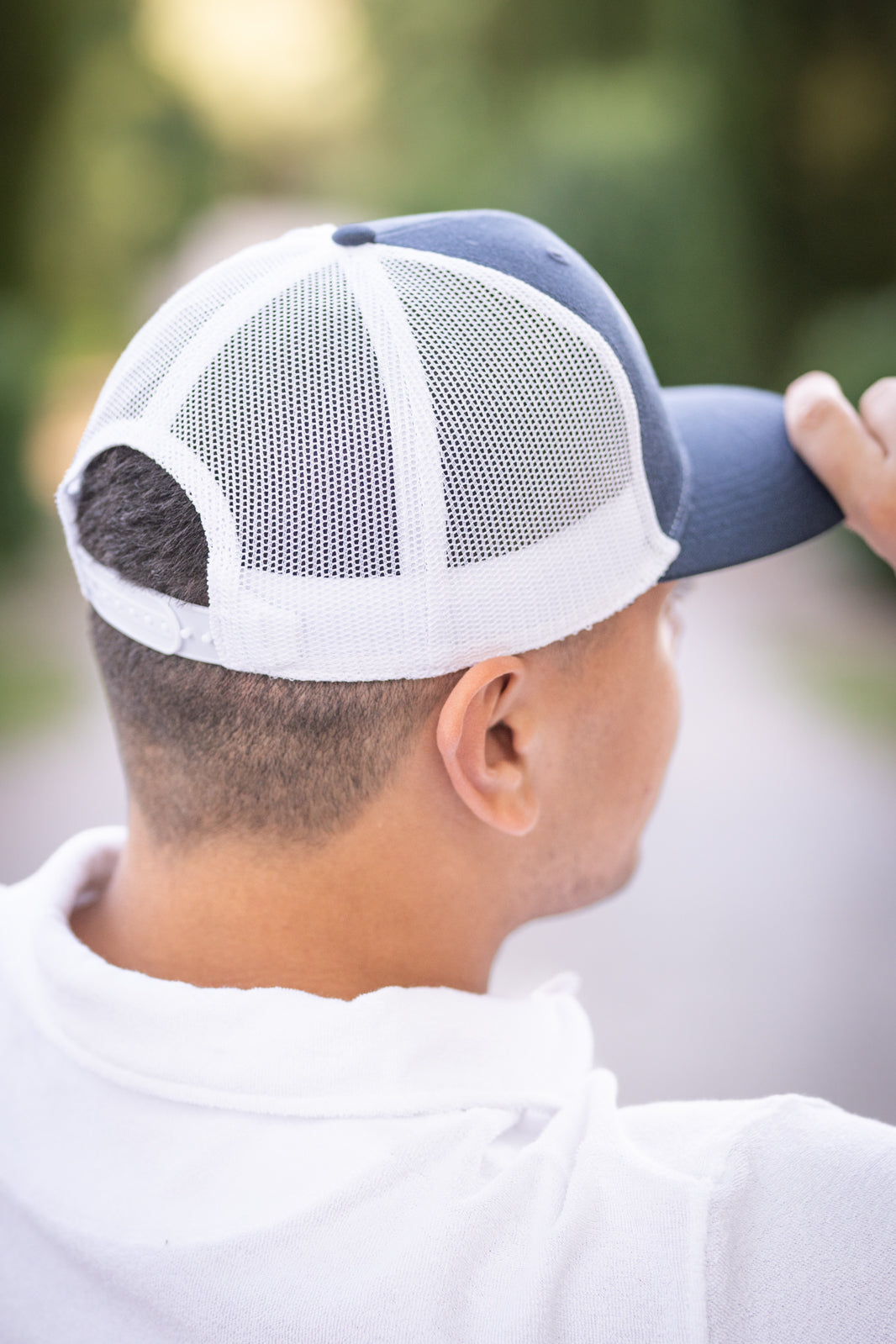 Casquette patch marine blanche