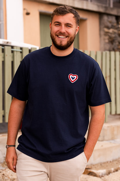 T-shirt bouclette marine