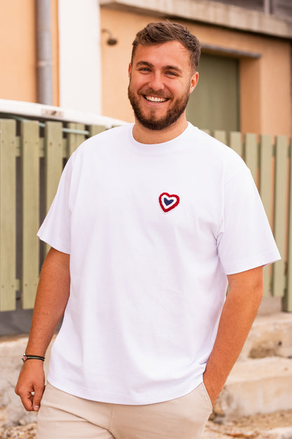 T-shirt bouclette blanc