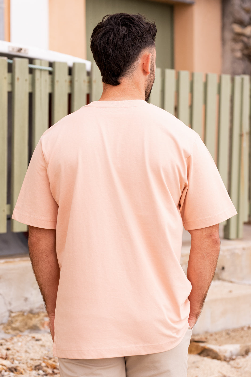 T-shirt bouclette pêche