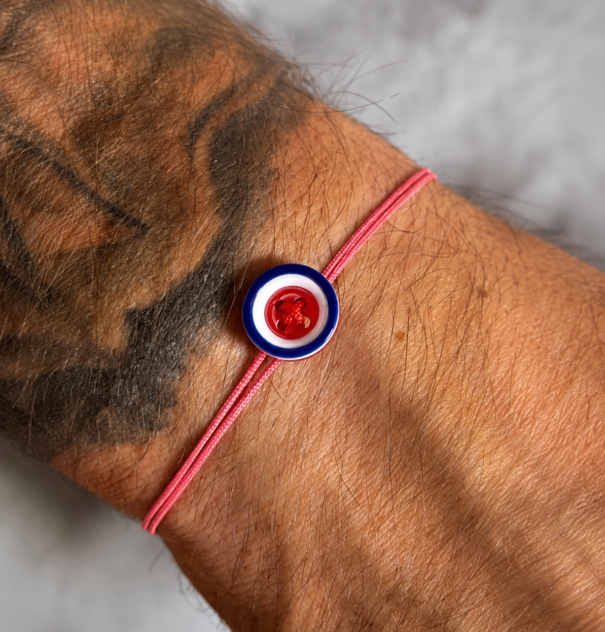 Bracelet bouton corail