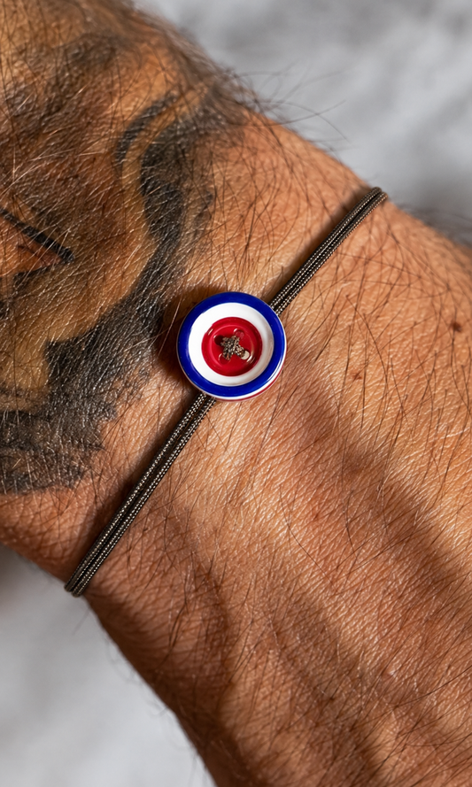 Bracelet bouton café
