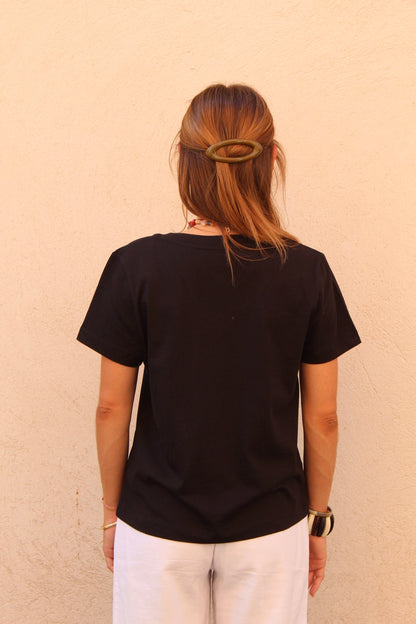 T-shirt noir Marie