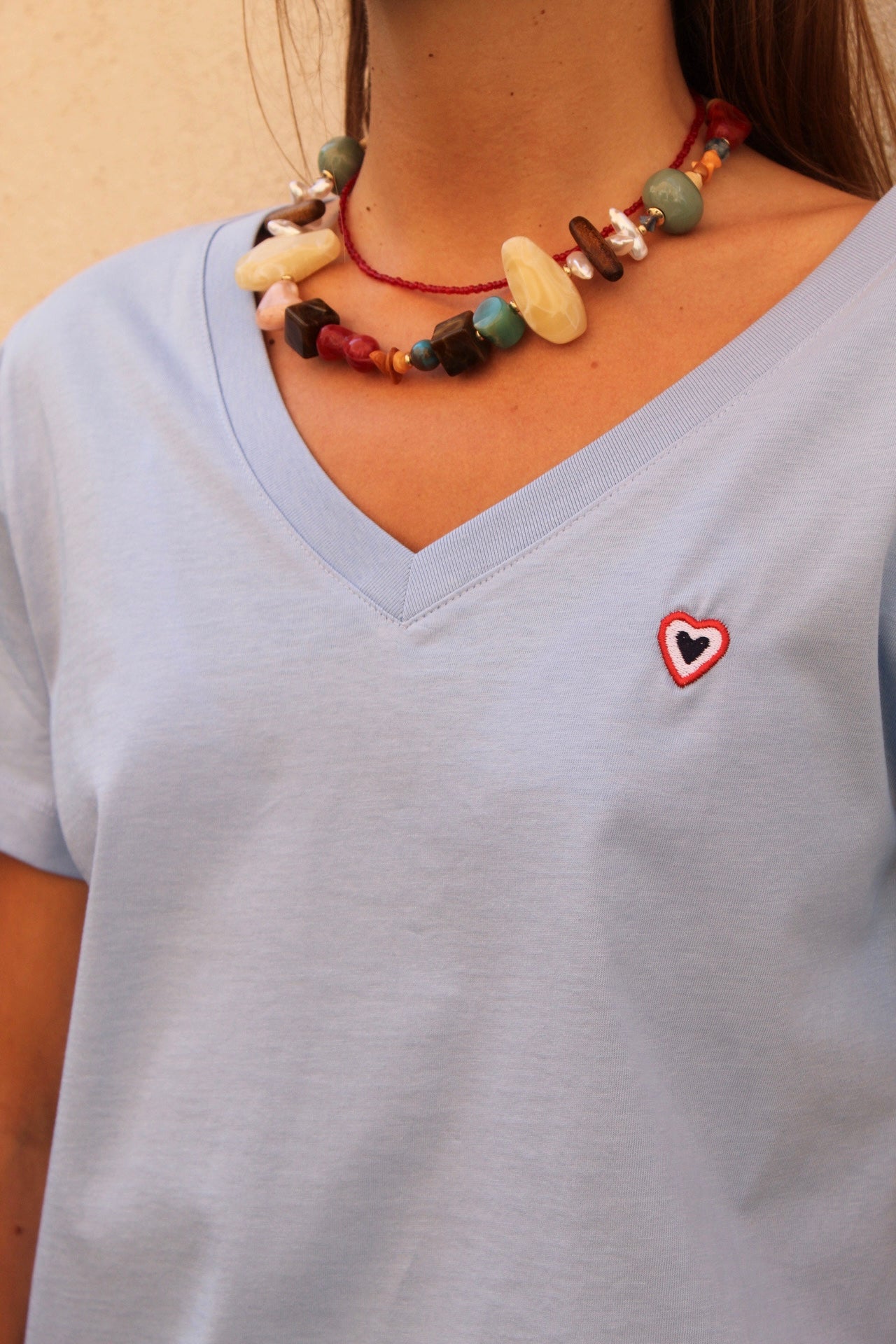 T-shirt bleu ciel Marie