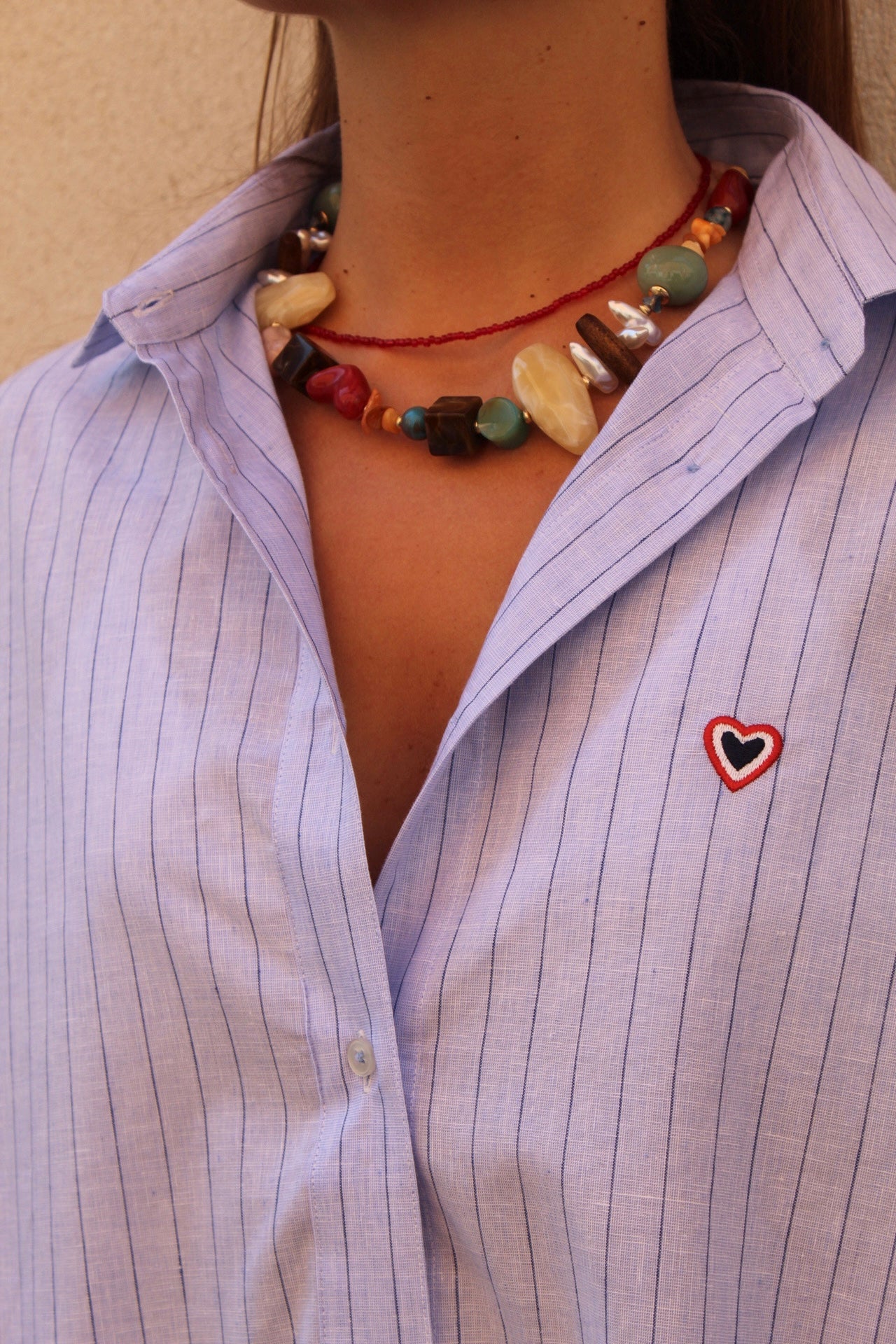 Chemise oversize bleu Jackie