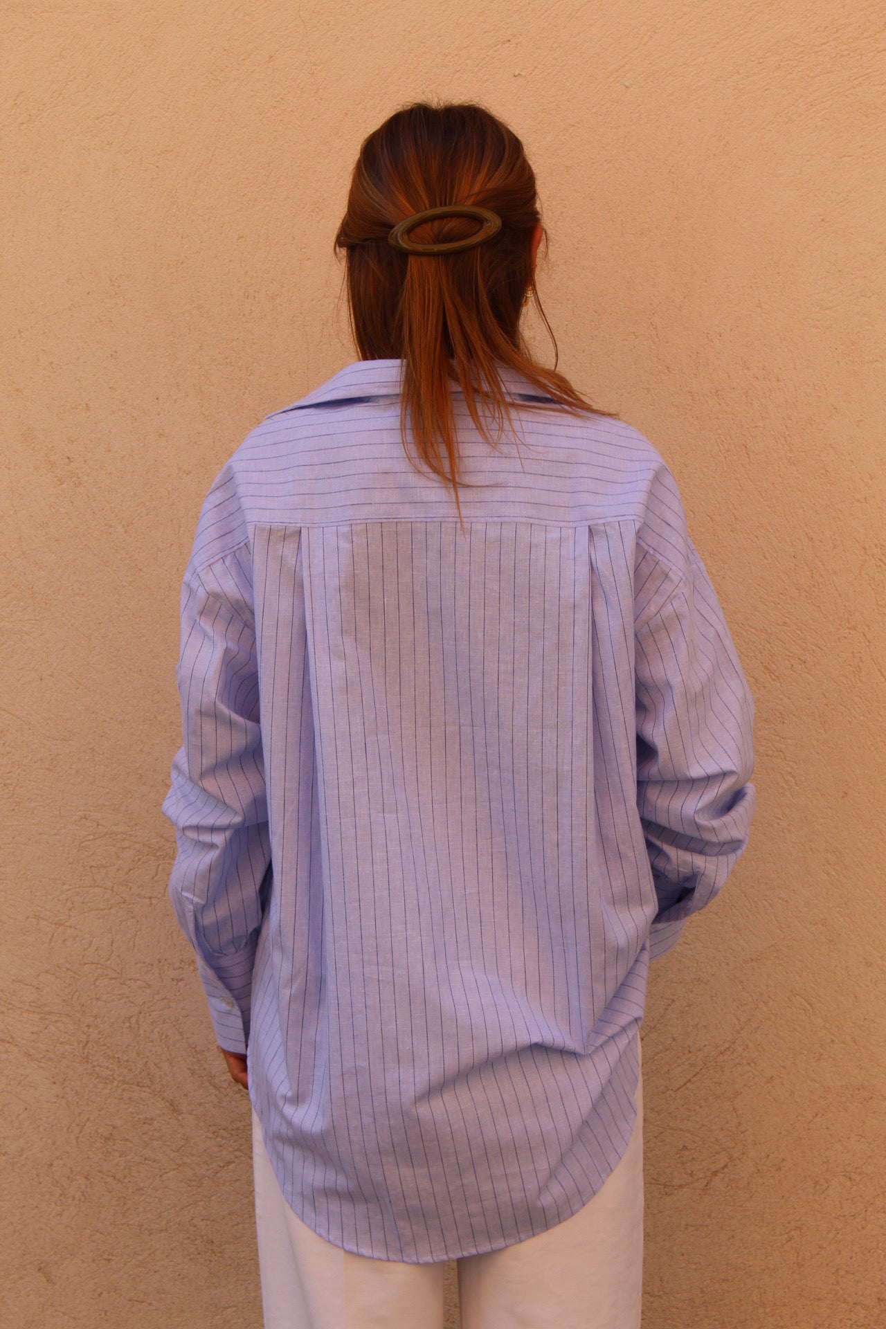 Chemise oversize bleu Jackie