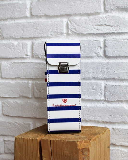 Étui de boules rigide marinière