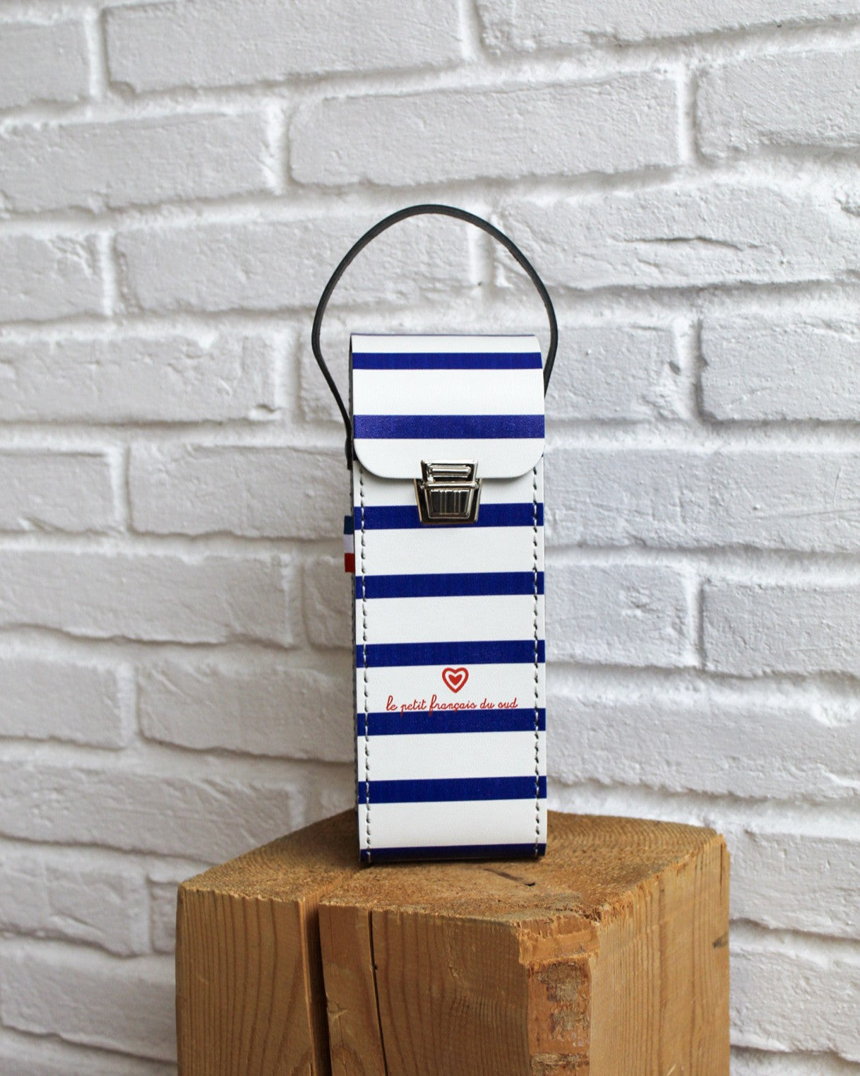 Étui de boules rigide marinière