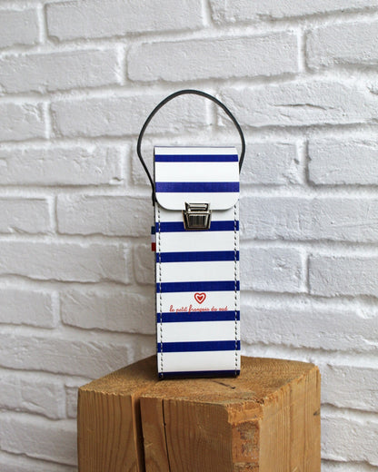 Étui de boules rigide marinière