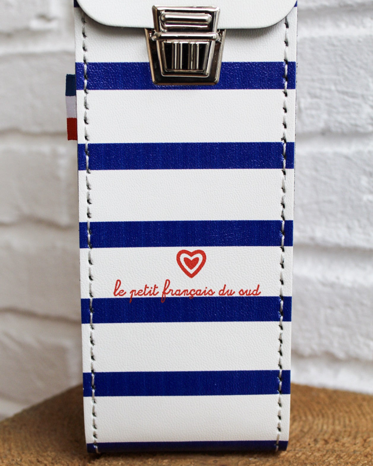 Étui de boules rigide marinière