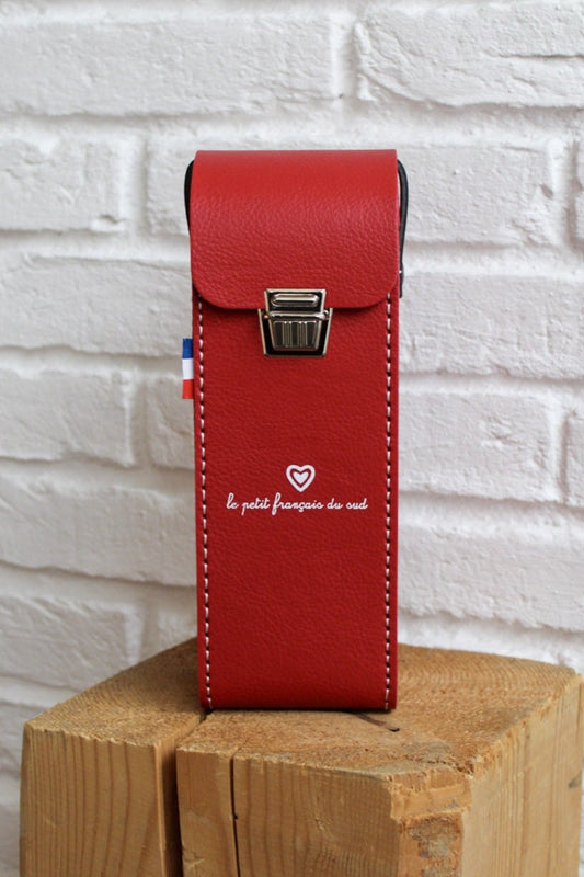 Étui de boules rigide rouge