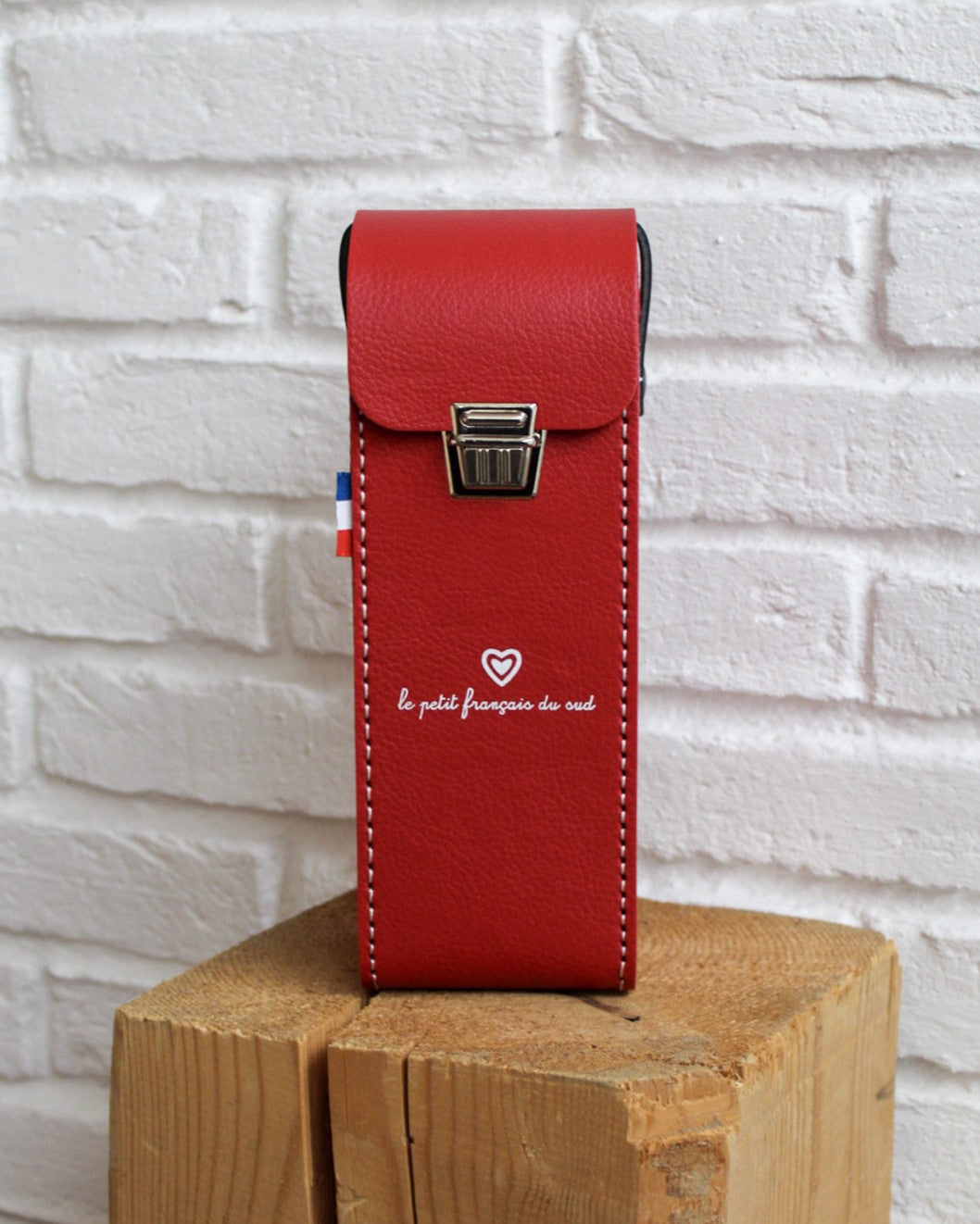 Étui de boules rigide rouge