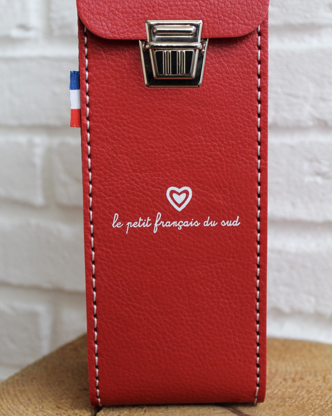 Étui de boules rigide rouge