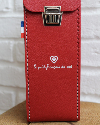 Étui de boules rigide rouge