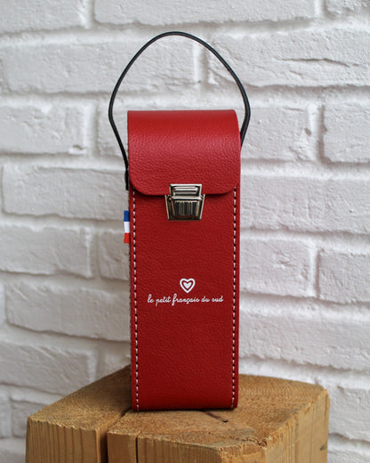 Étui de boules rigide rouge