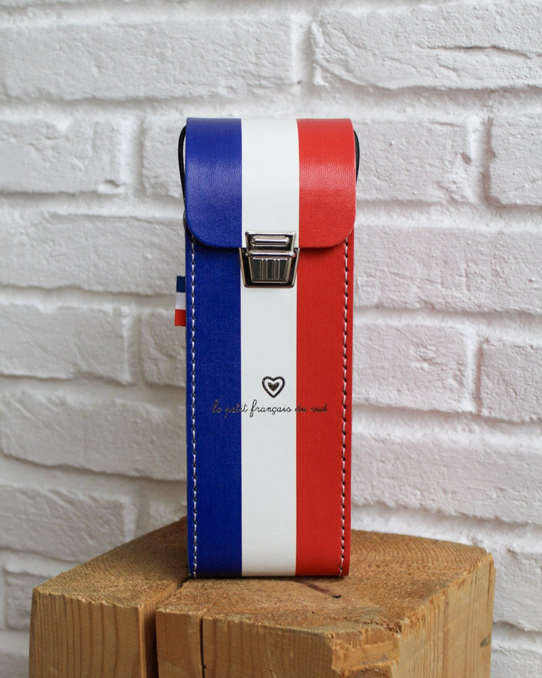 Étui de boules rigide bleu blanc rouge