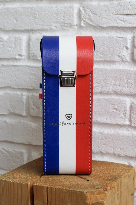 Étui de boules rigide bleu blanc rouge