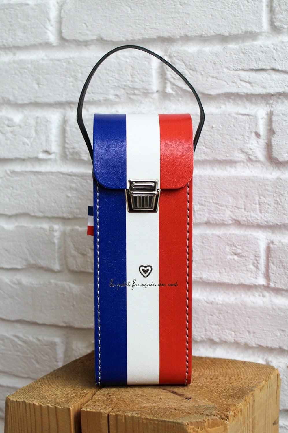 Étui de boules rigide bleu blanc rouge