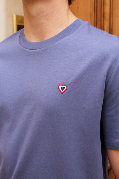 T-shirt bleu gris VINCENT