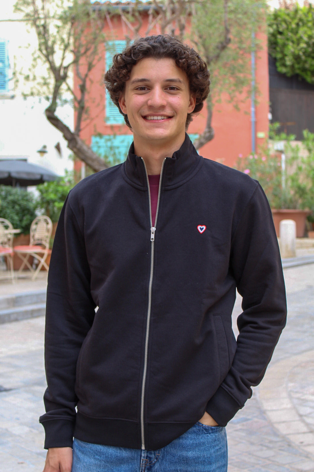 Veste zip noire