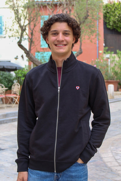 Veste zip noire