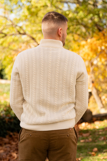 Pull torsadé écru JOSEPH