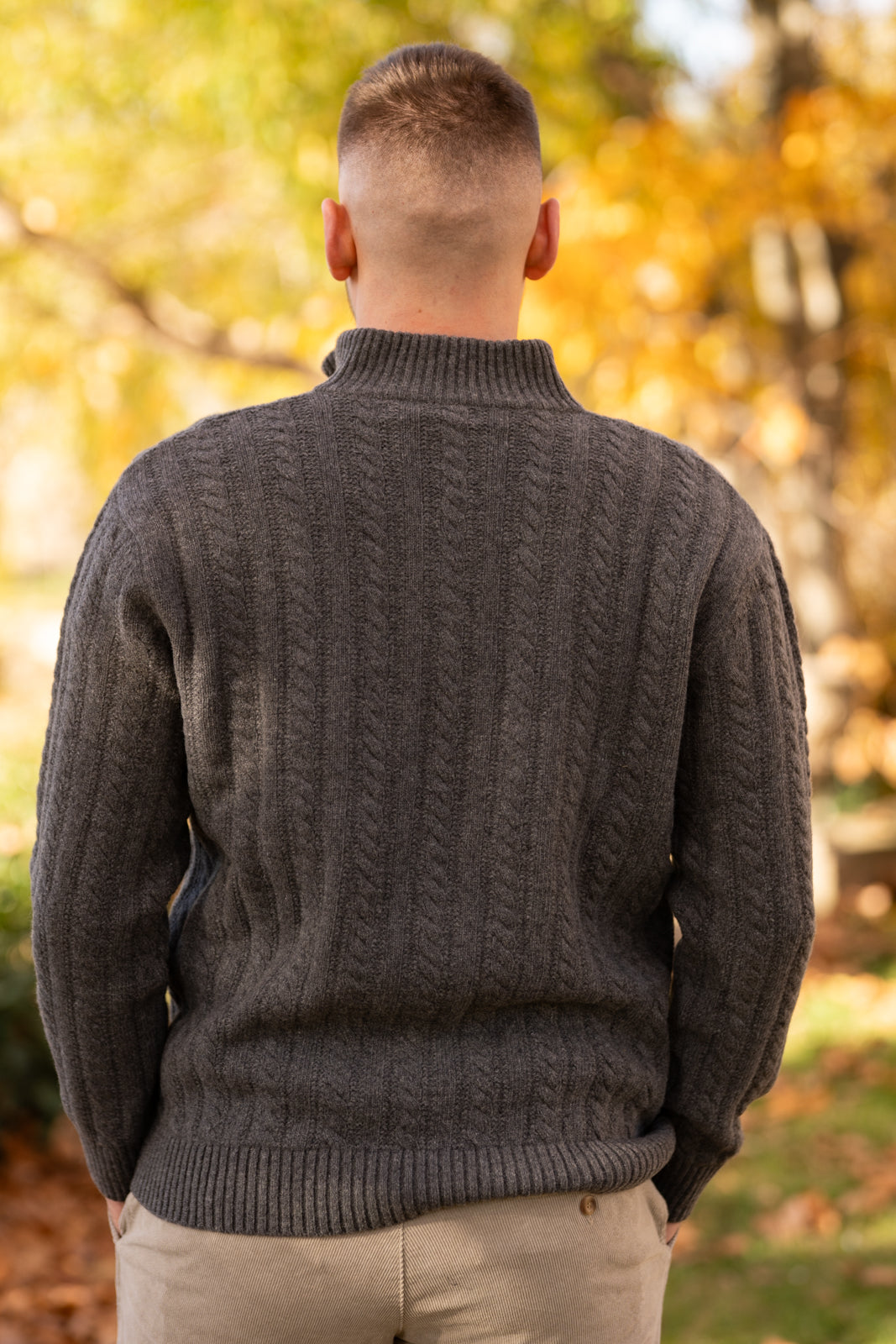 Pull torsadé gris JOSEPH