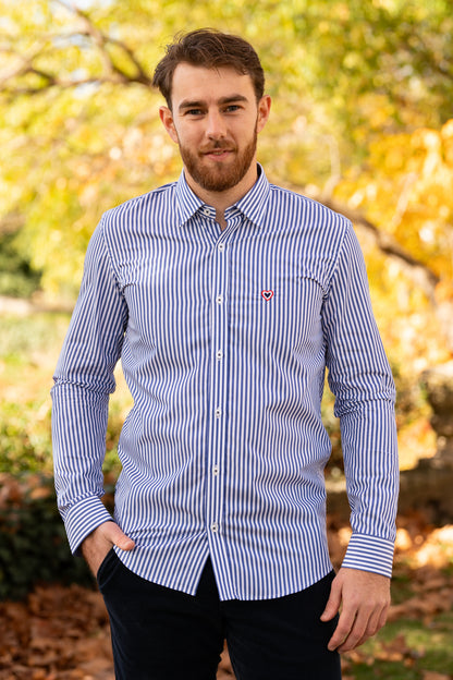 Chemise rayé bleu URBIN