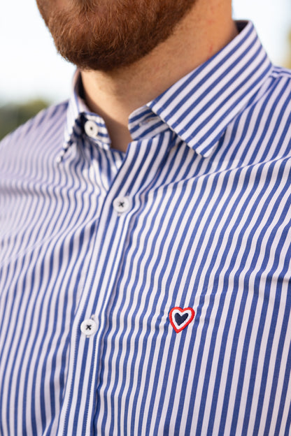 Chemise rayé bleu URBIN