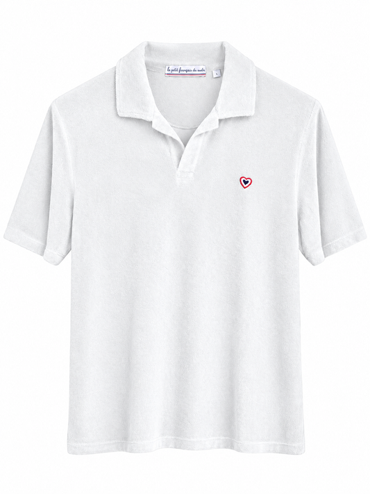 Polo éponge blanc