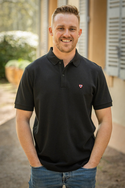 Polo noir CHARLES