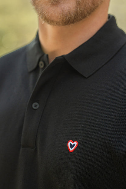 Polo noir CHARLES