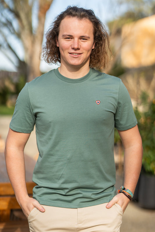 T-shirt vert de gris VINCENT