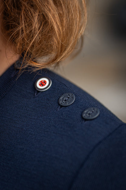 Pull marin bleu marine