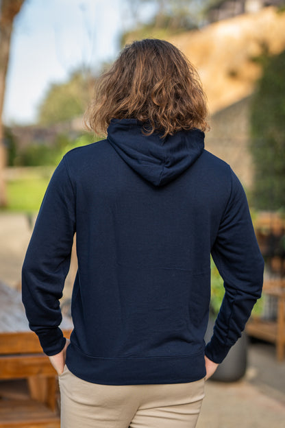 Sweat à capuche marine - Coton biologique